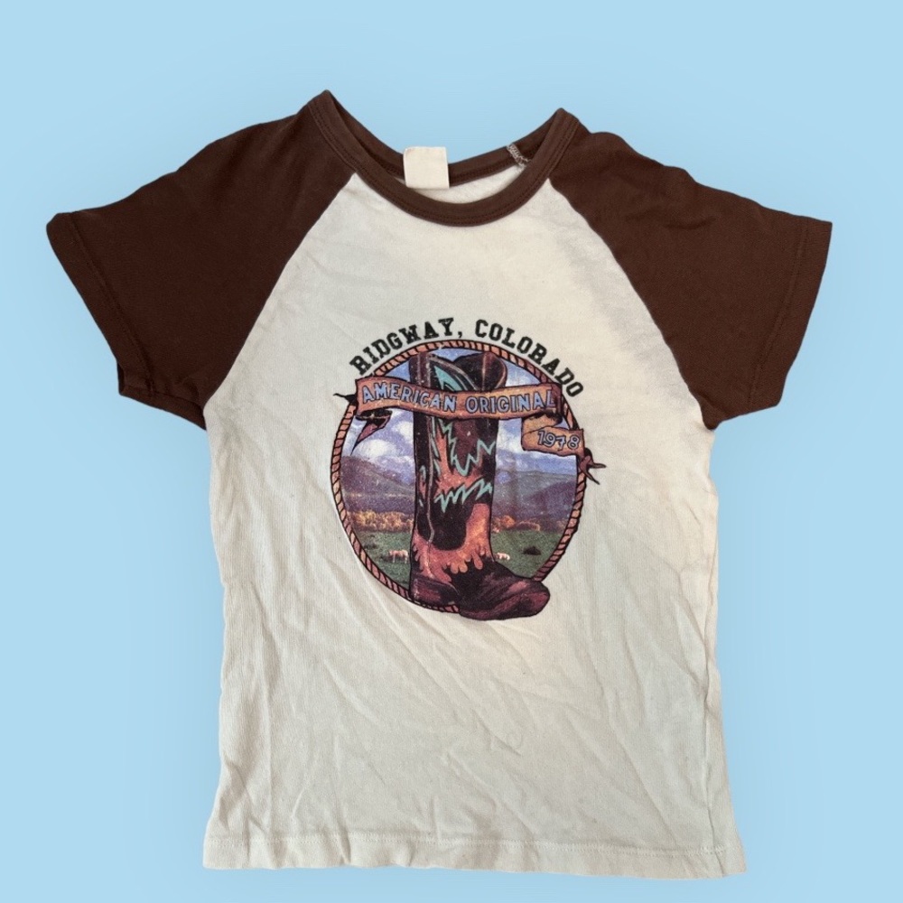 UO Cowboy Boot Baby Tee